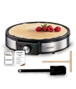 Cloer 6630 Crêpes-Maker 30 cm – Antihaftplatte mit Temperaturkontrolle & Zubehör
