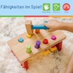 Melissa & Doug Hämmerbank – Holzspielzeug zur Förderung der Feinmotorik ab 2 Jahren – Bild 6