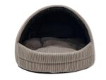 Odolplusz Hundehöhle Grösse M – Exklusives Hundehaus aus Cord mit Kissen – Bild 9