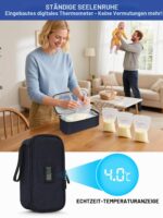 YOUSHARES Muttermilch Kühltasche mit Temperaturdisplay – Isoliertasche für 5–7 Beutel inkl. 2 Kühlakkus – Bild 4