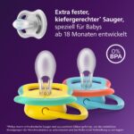 Philips Avent ultra air Day & Night Schnuller 4er-Pack – Kiefergerecht, im Dunkeln leuchtend, ab 18 Monaten – Bild 3