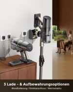 Proscenic P20 Akku Staubsauger mit Wischfunktion – 70 kPa Saugkraft für Teppich & Tierhaare – Bild 10