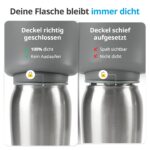 Petace Hunde Trinkflasche 750 ml – Vakuumisoliert, auslaufsicher & faltbar für Outdoor – Bild 5