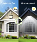 spqment Solar-Sicherheitsleuchte 288 LED mit Bewegungsmelder – IP65 Aussenstrahler für Garten & Garage – Bild 4