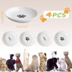 MLABINYA Keramik-Katzennapf Set 4er – Flach & Rutschfest für Katzen & kleine Hunde – Bild 2