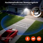 BENMA 302 LED Strahler mit Bewegungsmelder – 1500 lm Sicherheitsleuchte, batteriebetrieben, IP65 – Bild 3