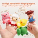 hahaland Bauernhof-Lernzug mit Fingerpuppen & Schlössern – Montessori Spielzeug ab 2 Jahren – Bild 8