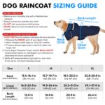 BiPawTi Hunderegenmantel Grösse L – Wasserdicht mit reflektierender Kapuze für grosse Hunde – Bild 7