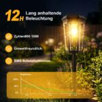 6er Set Solar Gartenleuchten IP65 Wasserdicht – Automatische Wegbeleuchtung für Garten & Terrasse – Bild 4