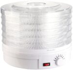 Rosenstein & Söhne Dörrautomat DH-25 mit 5 Einsätzen – Dehydrator für Obst & Gemüse