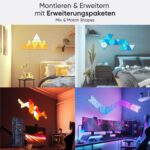 Nanoleaf Shapes Triangle Starter Kit – 9 RGBW LED Panels mit Musik & Bildschirm Sync – Bild 4