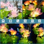 Redefun 2er Set Solar-Blumenleuchten mit 120 LED – IP65 Gartenbeleuchtung für Aussen – Bild 3