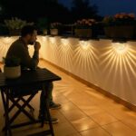 GEARLITE 8er Set Solar-Wandleuchten Muschel – IP65 Gartenbeleuchtung Warmweiß für Aussen – Bild 7