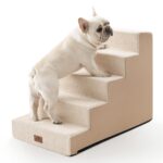 COZY KISS 5-Stufen Hundetreppe 60cm – Gelenkschonendes Haustierambulanzmöbel für kleine Hunde