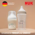 NUK Perfect Match Babyflasche 260 ml – Anti-Kolik für 3+ Monate | 2er Set Affe – Bild 10