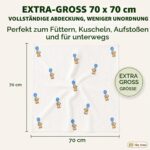 Tiny Trees Musselintücher 70x70 cm – 6er-Pack Spucktücher aus Bambus & Baumwolle – Bild 2