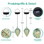 Görvitor Solar-Hängelaternen 2er Set, IP65 Wasserdicht – Orientalische Gartenbeleuchtung für Aussen – Bild 7