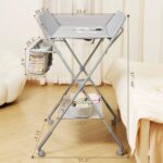 KARAOK Faltbarer Wickeltisch mit Rädern – 4-stufig verstellbar für ergonomisches Wickeln – Bild 2