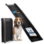 all Pets United Hunderampe klappbar – Einstiegshilfe für Auto, Sofa & Bett bis 80 kg