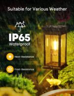 VIIIVA Solar Gartenleuchten 4er Set Warmweiss – IP65 Wasserdicht mit 800mAh für Garten & Terrasse – Bild 5