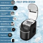 Vpcok Direct Eiswürfelmaschine 12 kg/Tag – Schnelle Eisherstellung mit Selbstreinigung – Bild 3