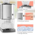 Oneconcept Crushed Ice Maschine – Elektrischer Eiscrusher mit 15 kg/h Produktionskapazität – Bild 5