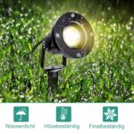 Herrselsam LED Gartenstrahler 6er Set IP65 – 6W Gartenbeleuchtung mit Erdspieß – Bild 4