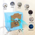 Home Times 3L Staubbeutel für yeedi Cube Saugroboter – 6er Set Ersatzteile – Bild 6
