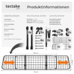 tectake® Hundegitter Auto – Kofferraumschutz mit verstellbarer Breite für sichere Autofahrten – Bild 6