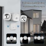 Toowell LED Aussenlampe mit Bewegungsmelder – Batteriebetriebene Sicherheitsleuchte für Aussen – Bild 7