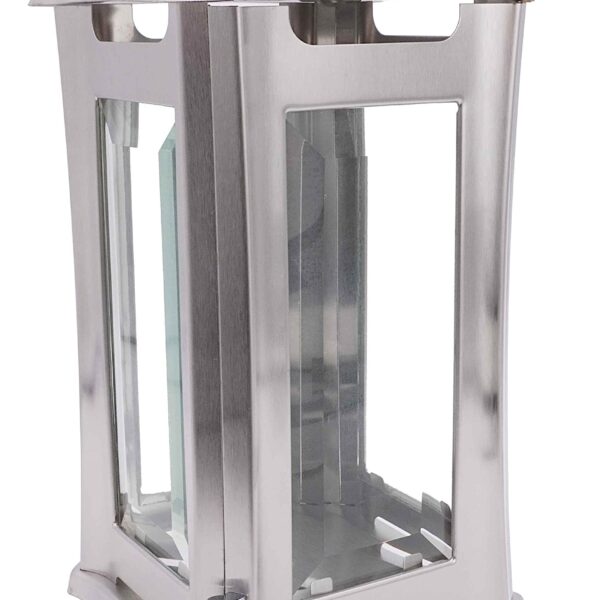 Grablaterne Anosta 24 cm Edelstahl mit Facettenglas – Wetterfest & Modern