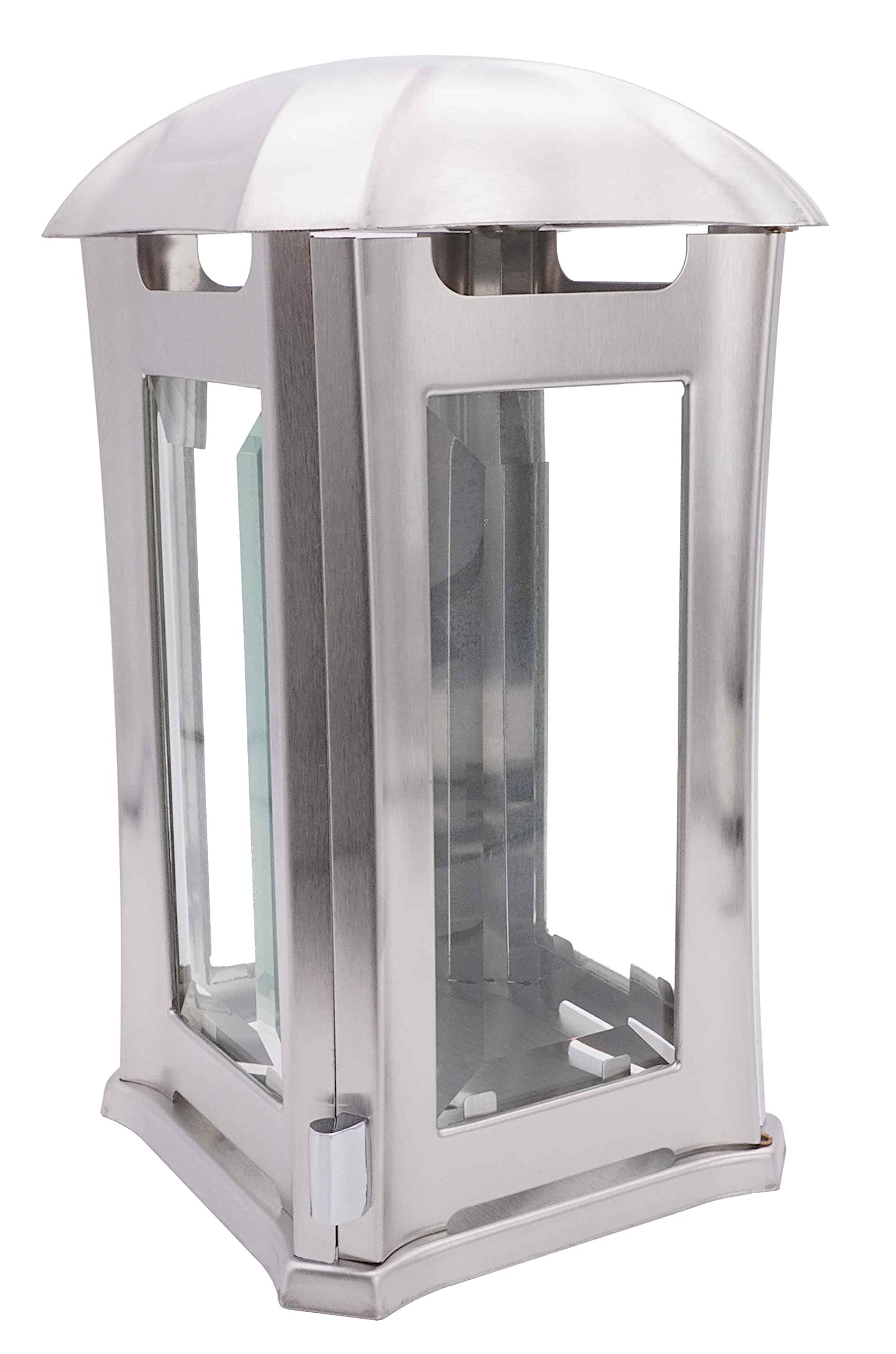 Grablaterne Anosta 24 cm Edelstahl mit Facettenglas – Wetterfest & Modern