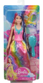 Barbie Dreamtopia Regenbogen Königlich – 30 cm Puppe mit Fantasiehaaren & Styling-Set – Bild 6