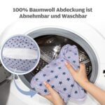 Chilling Home XXL Stillkissen 2 in 1 – Schwangerschaftskissen & Seitenschläferkissen Blau – Bild 7