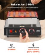 VEVOR Mini-Pfannkuchenmacher 25er – Elektrisches Waffeleisen mit Antihaftbeschichtung für Zuhause & Gastronomie – Bild 5