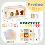 Vanplay 6-in-1 Montessori Holzspielzeug ab 1 Jahr – Motorikspielzeug für Kleinkinder – Bild 3
