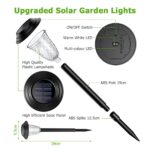 BUCASA 8er Set Solarleuchten für Aussen – Warmweiss & RGB LED Gartenbeleuchtung wasserdicht – Bild 6