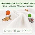 Tiny Trees Musselintücher 70x70 cm – 6er-Pack Spucktücher aus Bambus & Baumwolle – Bild 4