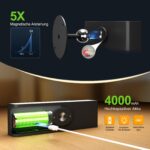 YiLaie LED Wandleuchte mit 4000mAh Akku – Kabellose Leselampe mit Touch & Fernbedienung – Bild 4