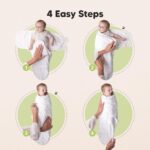 KeaBabies 3er-Pack Pucksack Baby 3-6 Monate mit Reissverschluss – Bio-Baumwolle Swaddle für sicheren Schlaf – Bild 6