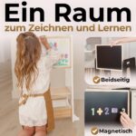Bey&Co Lernturm Holz 3-fach höhenverstellbar – Montessori Küchenhelfer ab 12 Monaten – Bild 5