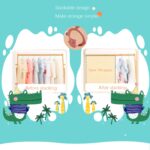 JSF Mitwachsende Kinderbügel Set 20er – Verstellbar 29-37 cm für Babys & Kinder – Bild 4