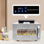 400W Dörrautomat mit 6 Etagen & LCD-Display – Temperaturregler 30-90°C für Obst, Gemüse & Fleisch – Bild 3