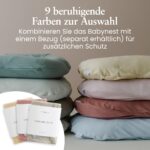 snuggle me® Babynest 0-9 Monate – Premium Babynestchen aus Bio-Baumwolle mit Reisetasche – Bild 6