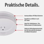 Brennenstuhl Rauchmelder Set 6er RM C 9010 – EN 14604 zertifiziert mit Batterien – Bild 4
