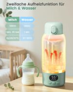 CHUNYEE Tragbarer Baby Flaschenwärmer 500 ml – 100W Schnellaufheizung mit USB-C für unterwegs – Bild 4
