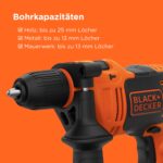 BLACK+DECKER BEH710K-QS Schlagbohrmaschine 710W – Professionelle Bohrkraft bis 2800 U/min – Bild 4