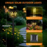 Caldarax 8er Set Solarleuchten Garten Warmweiss – IP65 Wasserdicht für Terrasse & Balkon – Bild 4