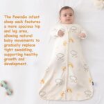 PewinGo Baby Schlafsack 0.5 TOG 2er-Set – 100% Baumwolle für Neugeborene 0–6 Monate – Bild 6