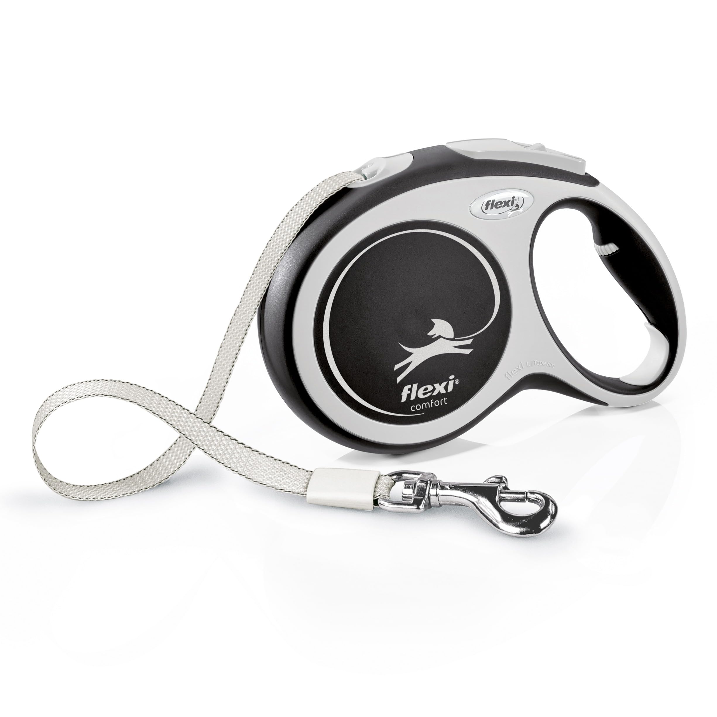 flexi Comfort L Roll-Leine 8m – Ergonomische Hundeleinen mit Soft-Griff & Griffverstellung